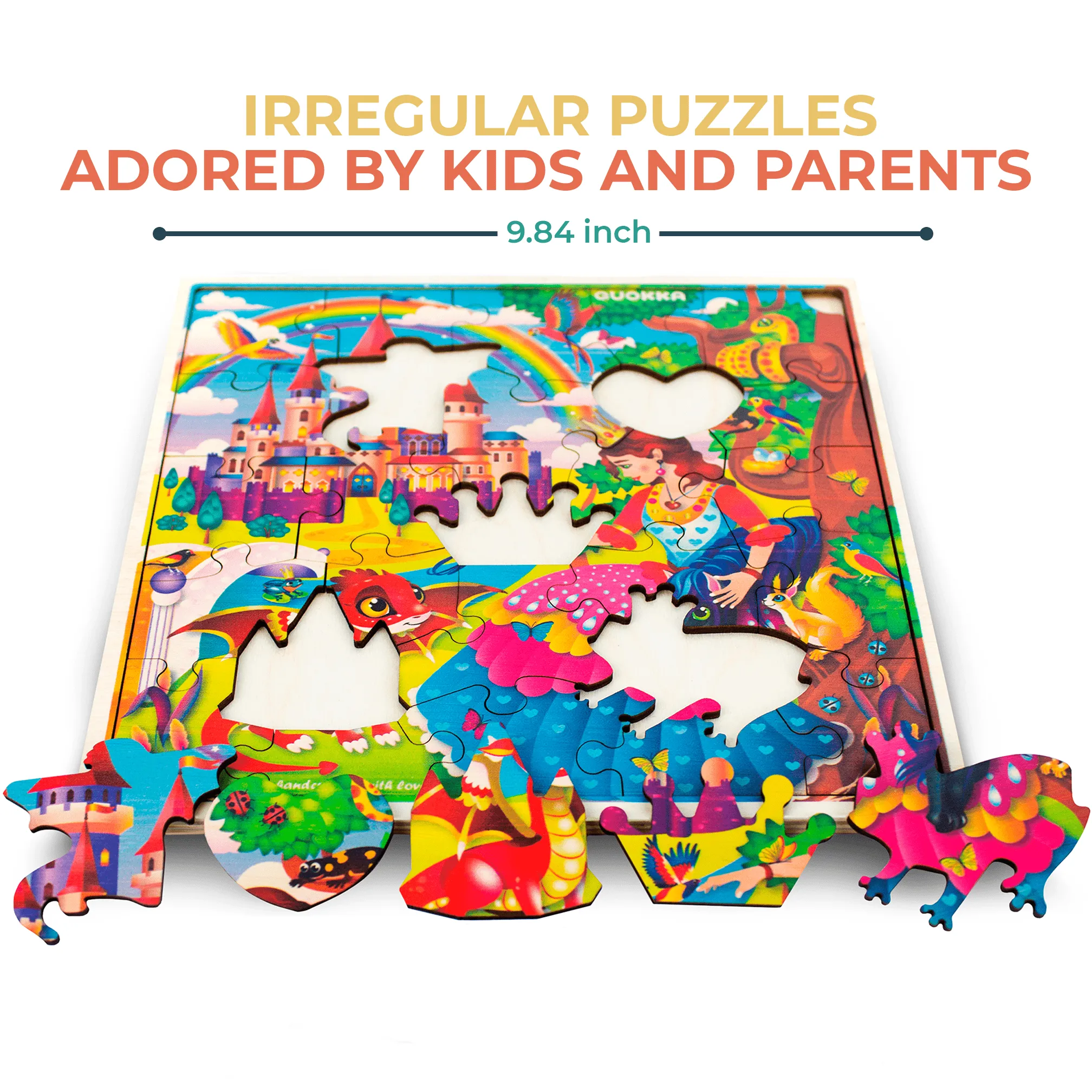 28 Pieces Wooden Puzzles for Kids | Princess