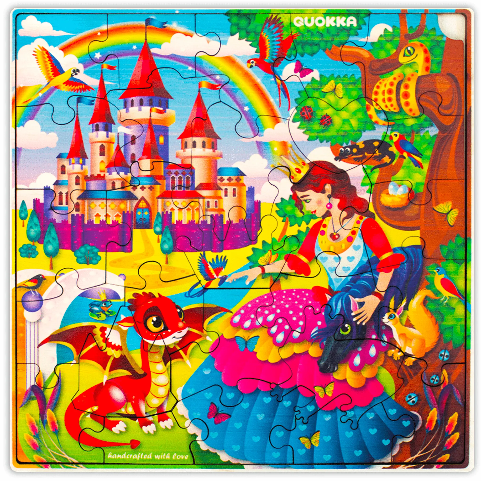 28 Pieces Wooden Puzzles for Kids | Princess