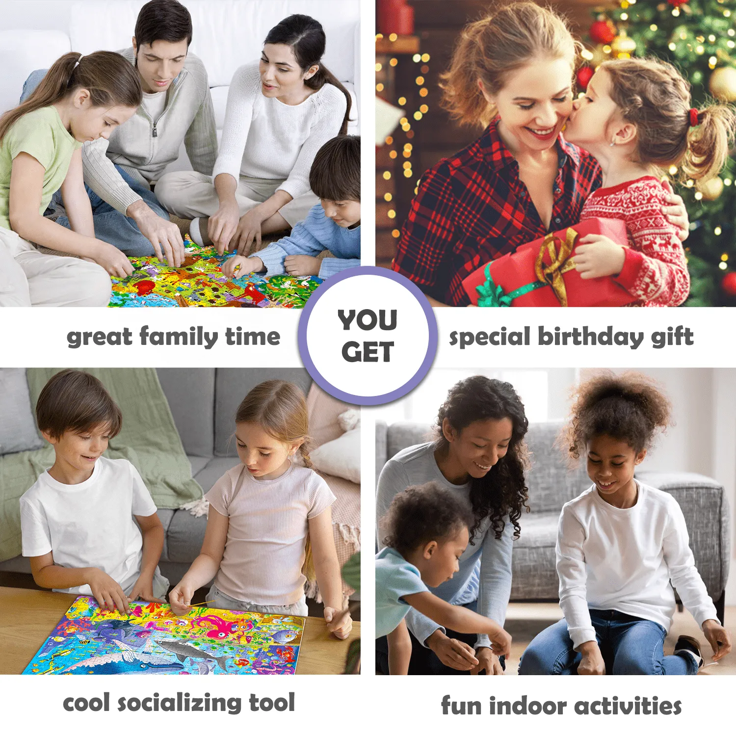 300 Pcs Puzzles for Kids | Ocean, Insects & Forest