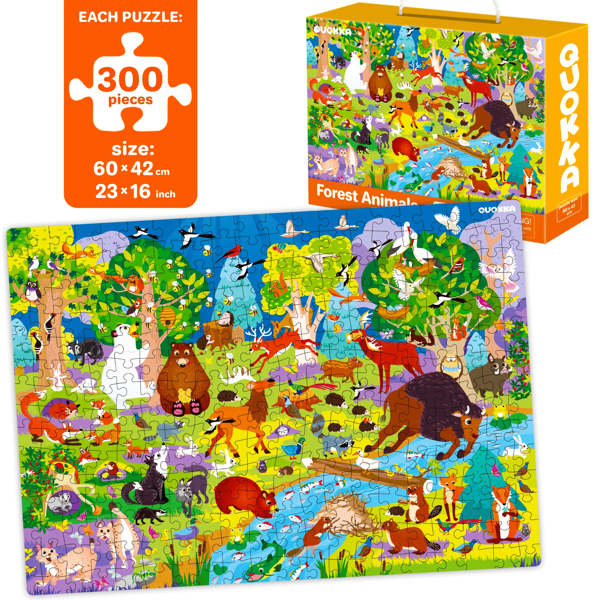 300 Pcs Puzzles for Kids | Ocean, Insects & Forest