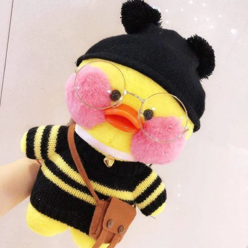 30CM Pink LaLafanfan Kawaii Cafe Mimi Yellow Duck Plush Toy Cute Stuffed Doll Soft Animal Dolls Kids Toys Birthday Gift for girl