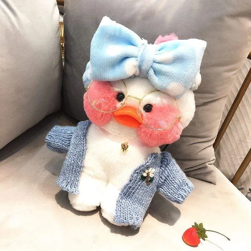 30CM Pink LaLafanfan Kawaii Cafe Mimi Yellow Duck Plush Toy Cute Stuffed Doll Soft Animal Dolls Kids Toys Birthday Gift for girl