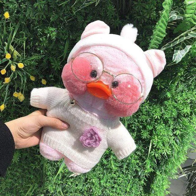 30CM Pink LaLafanfan Kawaii Cafe Mimi Yellow Duck Plush Toy Cute Stuffed Doll Soft Animal Dolls Kids Toys Birthday Gift for girl