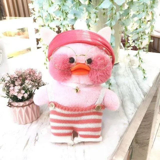 30CM Pink LaLafanfan Kawaii Cafe Mimi Yellow Duck Plush Toy Cute Stuffed Doll Soft Animal Dolls Kids Toys Birthday Gift for girl