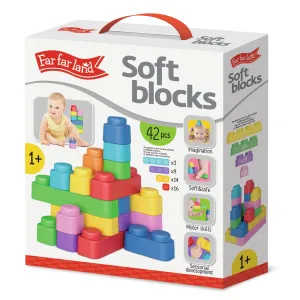 42pcs Sensory Soft Play Building Blocks - Educational Toy for Toddlers 1  - Sorting, Stacking, Teething & Squeezing