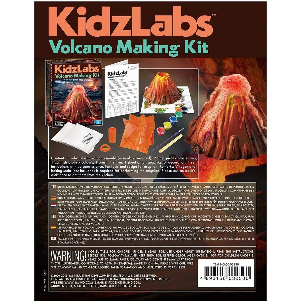 4M kidzlabs volcano making kit