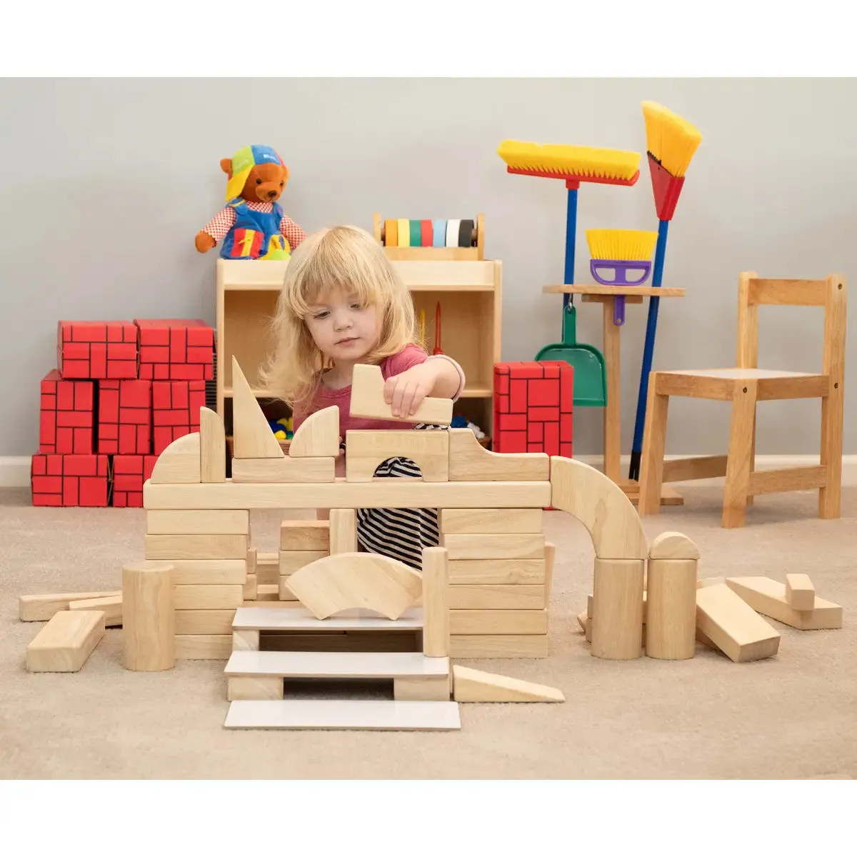 Advanced Unit Block Set | 85 Durable Hardwood Blocks