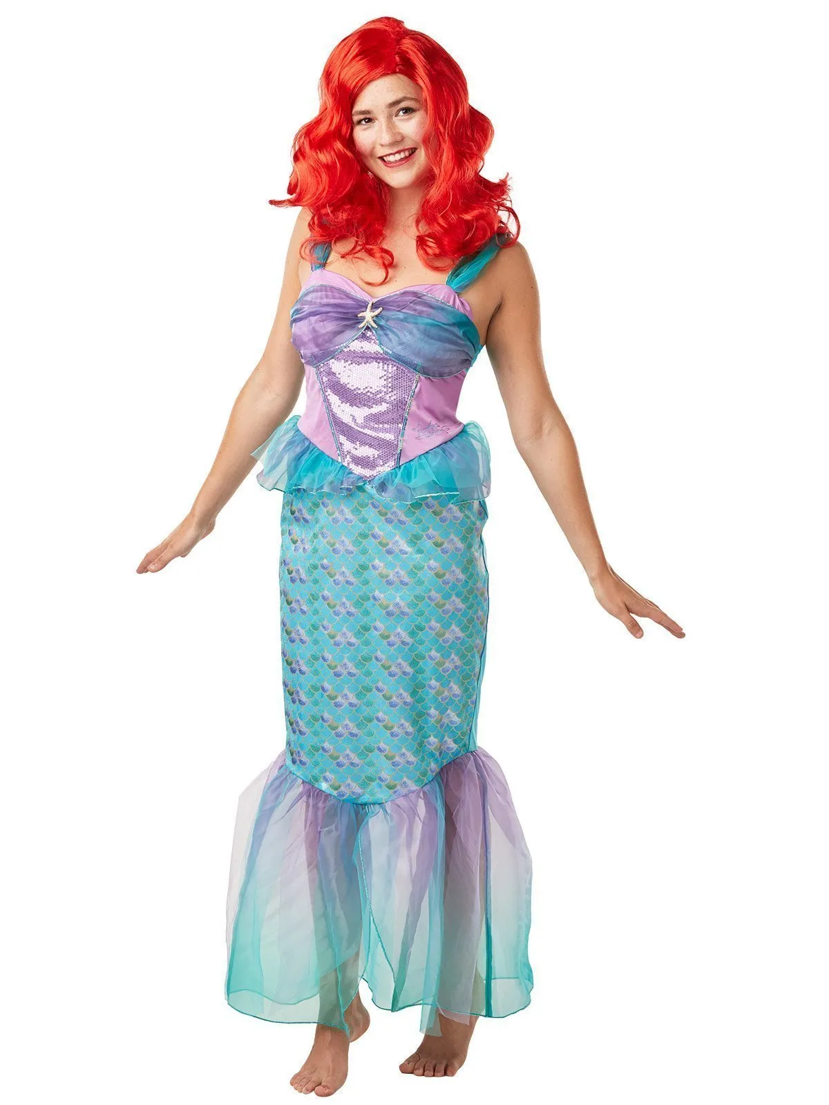 Ariel Deluxe Costume for Adults - Disney The Little Mermaid