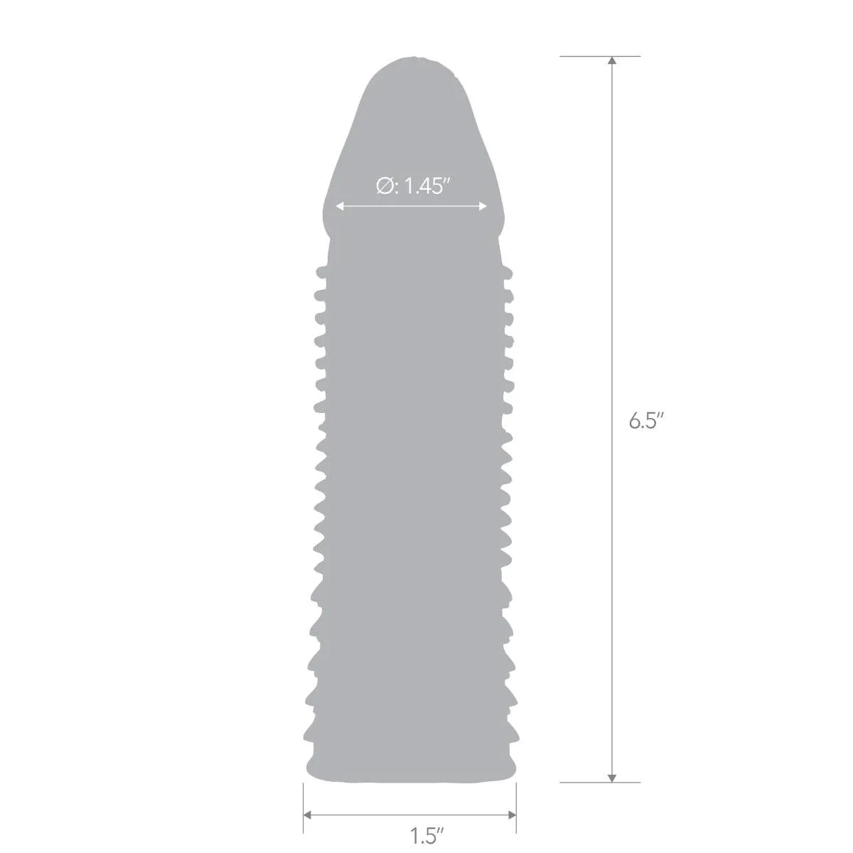 Blue Line Triple Sensation Penis Enhancing Sleeve Extension 6.5 Inch