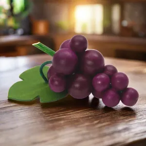 Bunch of purple grapes for kitchen play