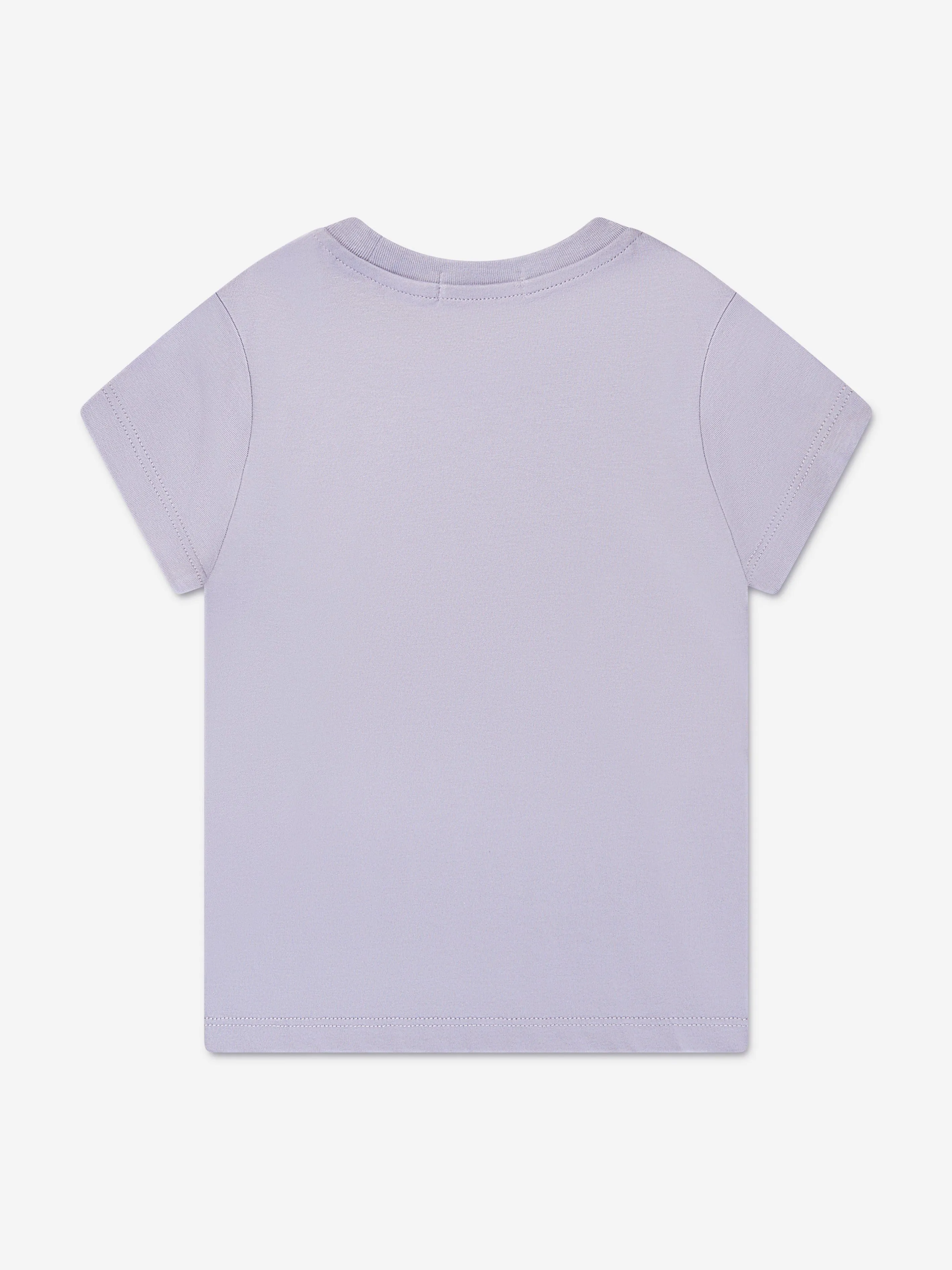 Calvin Klein Girls Micro Monogram T-Shirt in Lilac