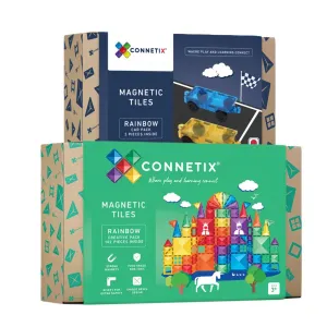 Connetix Tiles 104 Piece Creative Car Bundle