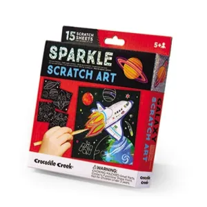 Crocodile Creek Sparkle Scratch Art - Space Explorer