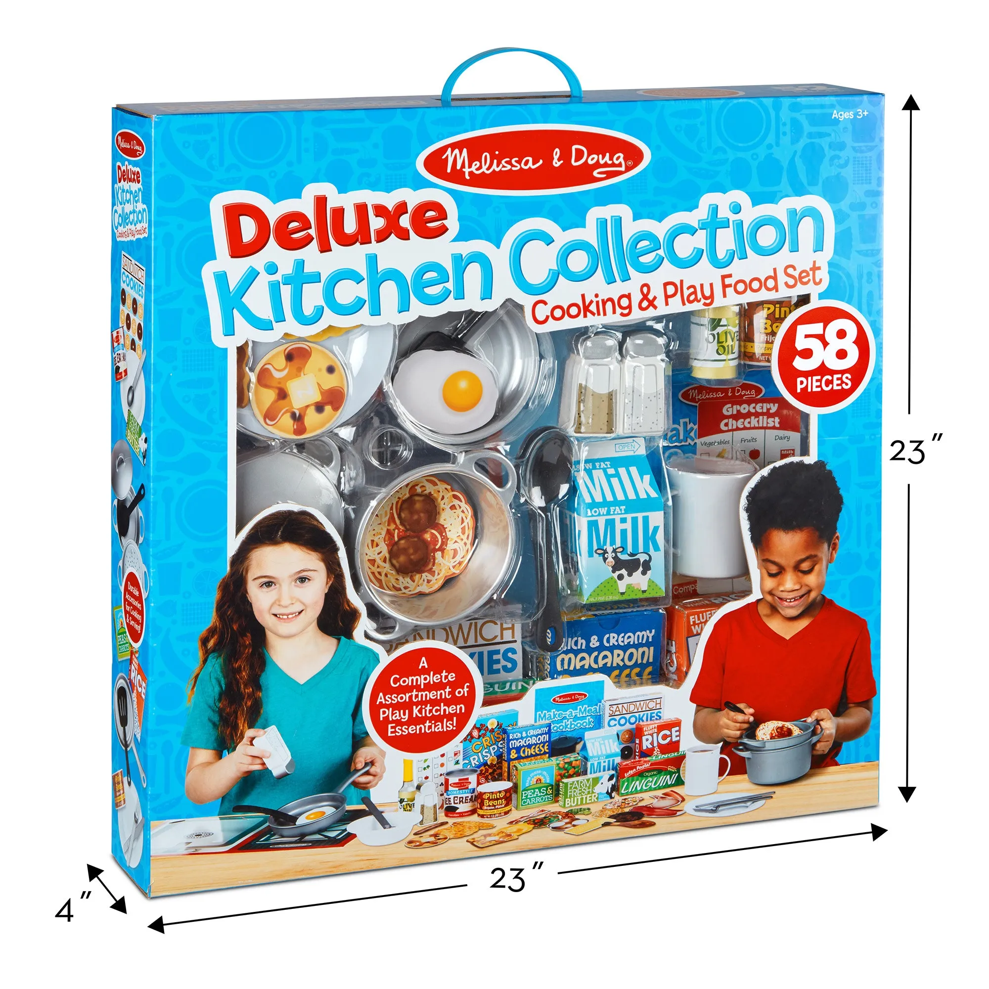 Deluxe Kitchen Collection Cooking & Play Food Set