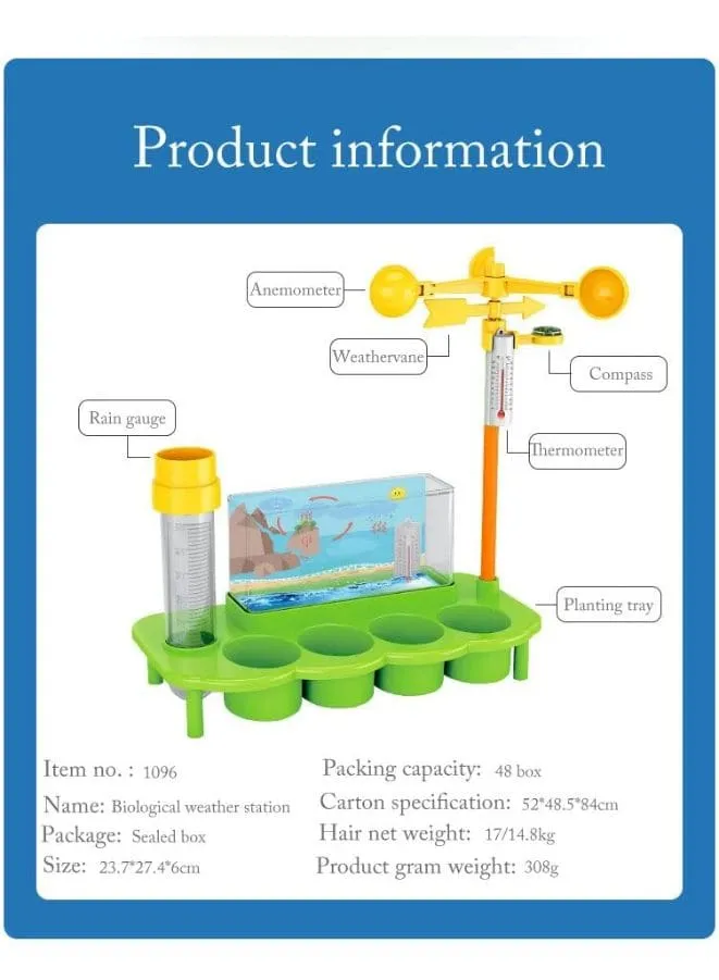 DIY Kids Weather Report Plantation Science Intellectual Toys Set STEM Educational Toys For Children Science Experiment Gift