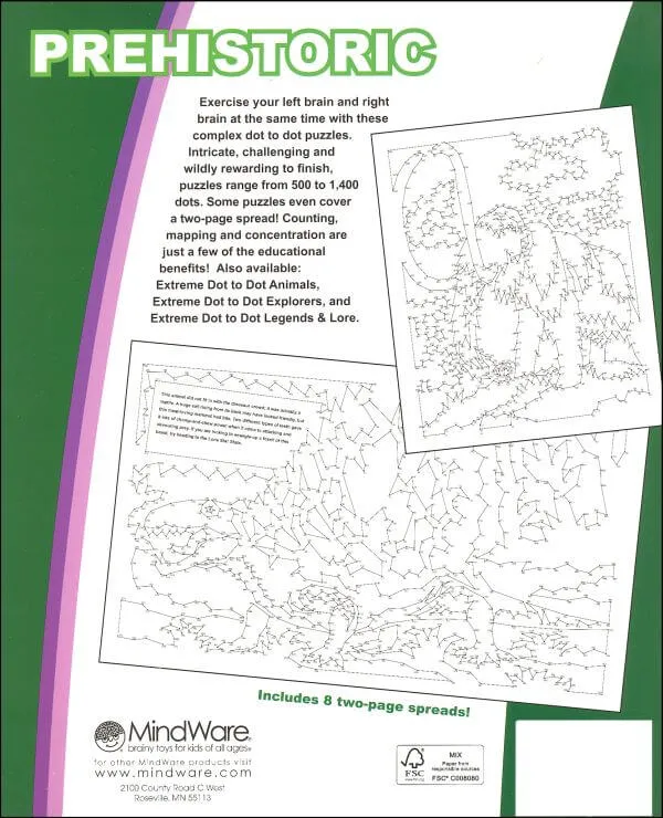 Extreme Dot to Dot Book - Prehistoric