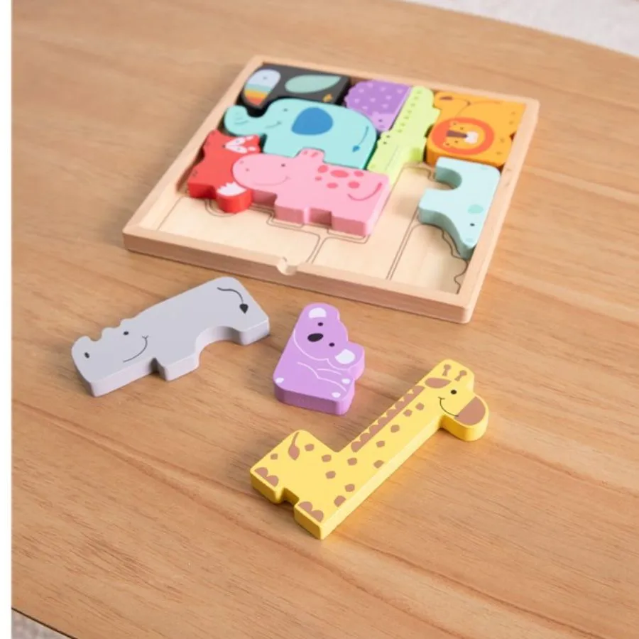 Fat Brain Toys - Animal Block Puzzle