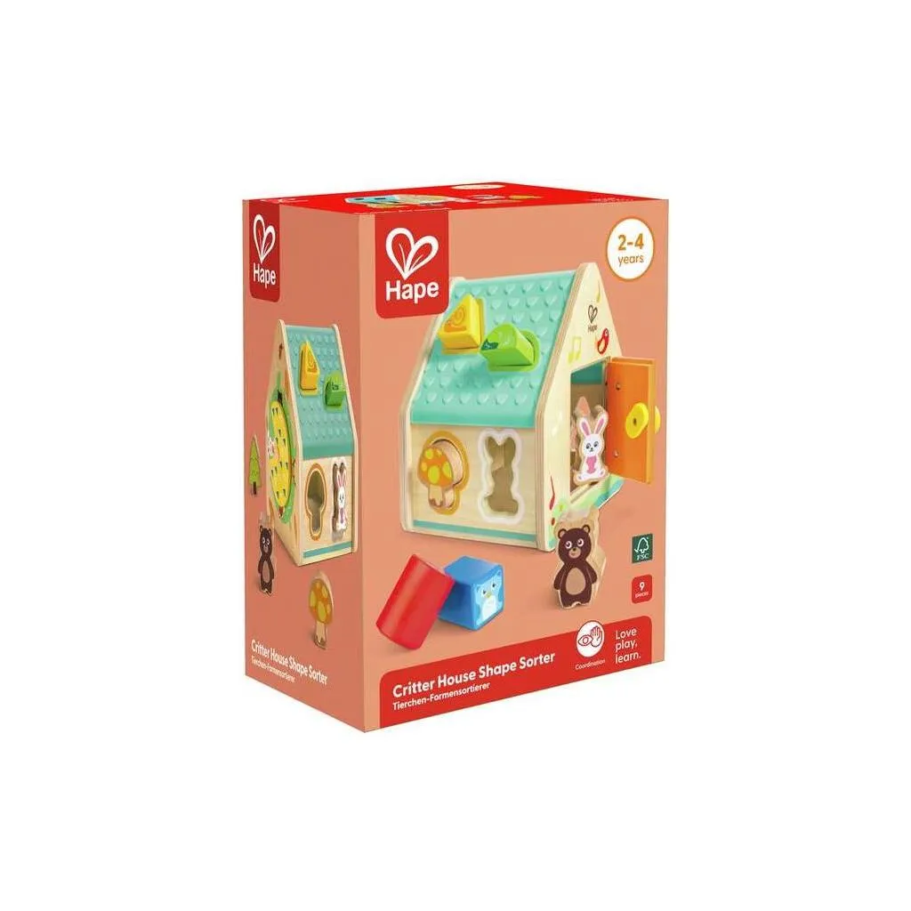 Hape Critter House Shape Sorter