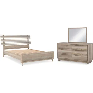 Hasbrick 5 Piece Queen Slat Platform Bedroom