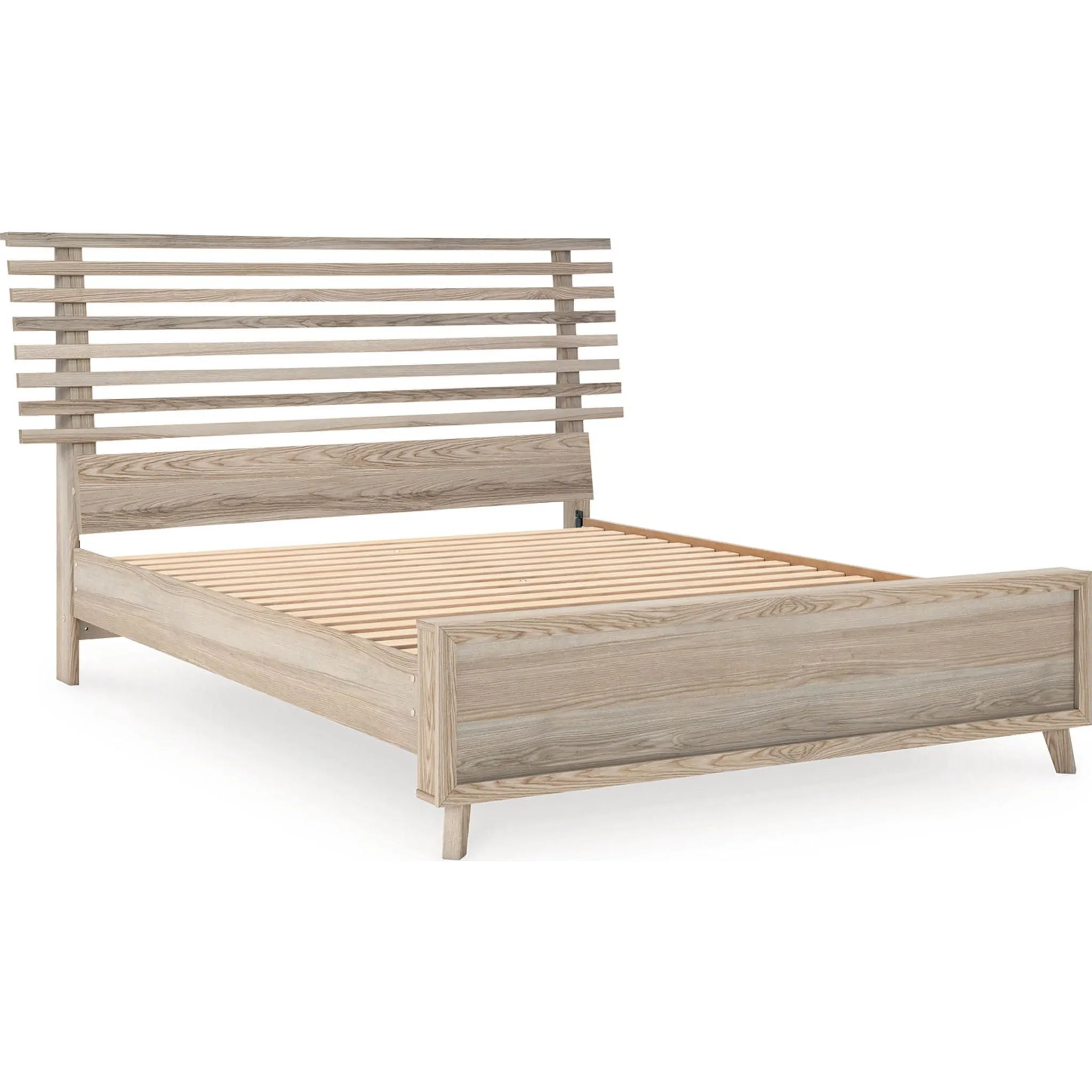 Hasbrick 5 Piece Queen Slat Platform Bedroom