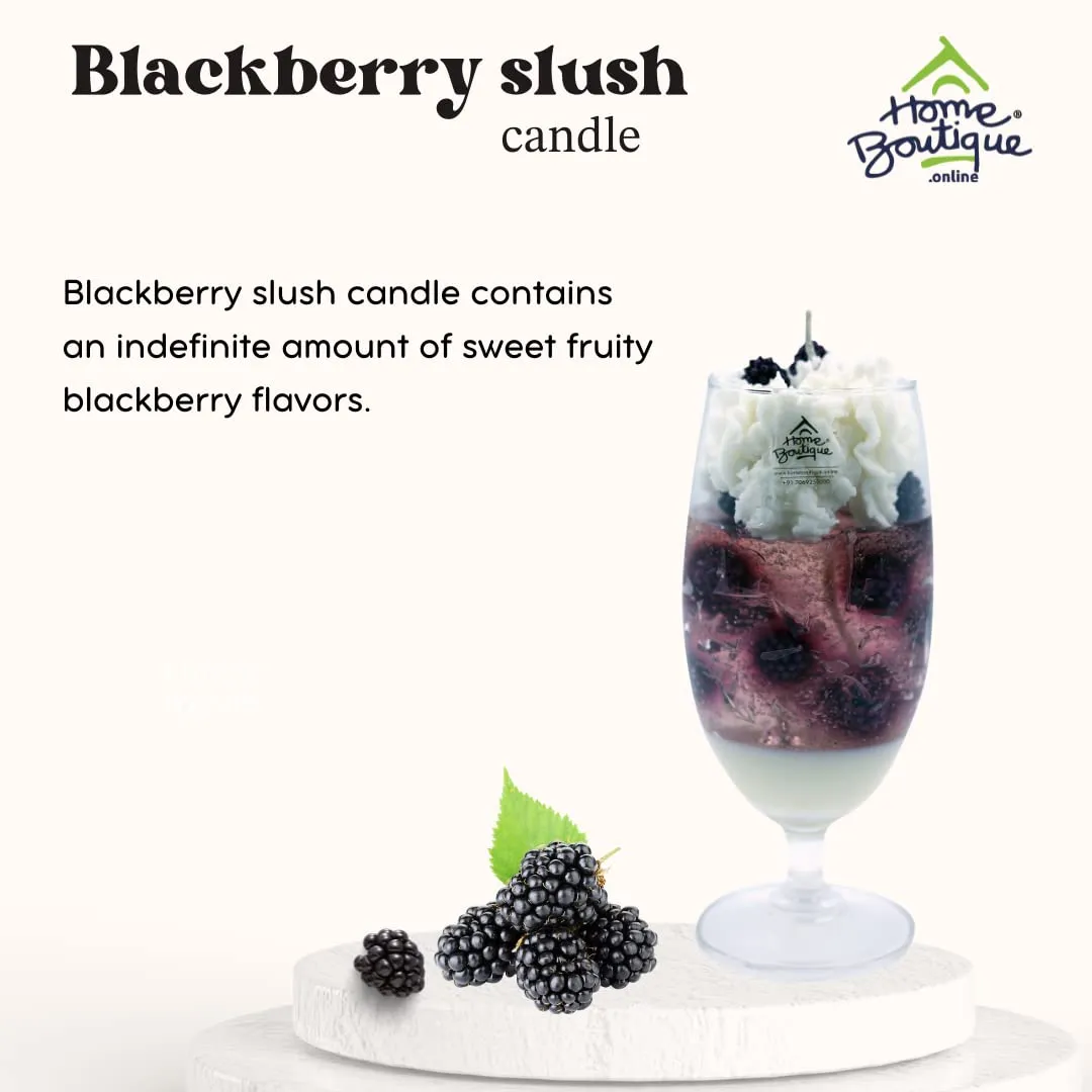 HOME BOUTIQUE BlackBerry Slush Wax Blend Aroma Candle for Restaurant Bar Decorative Candles for Home Décor