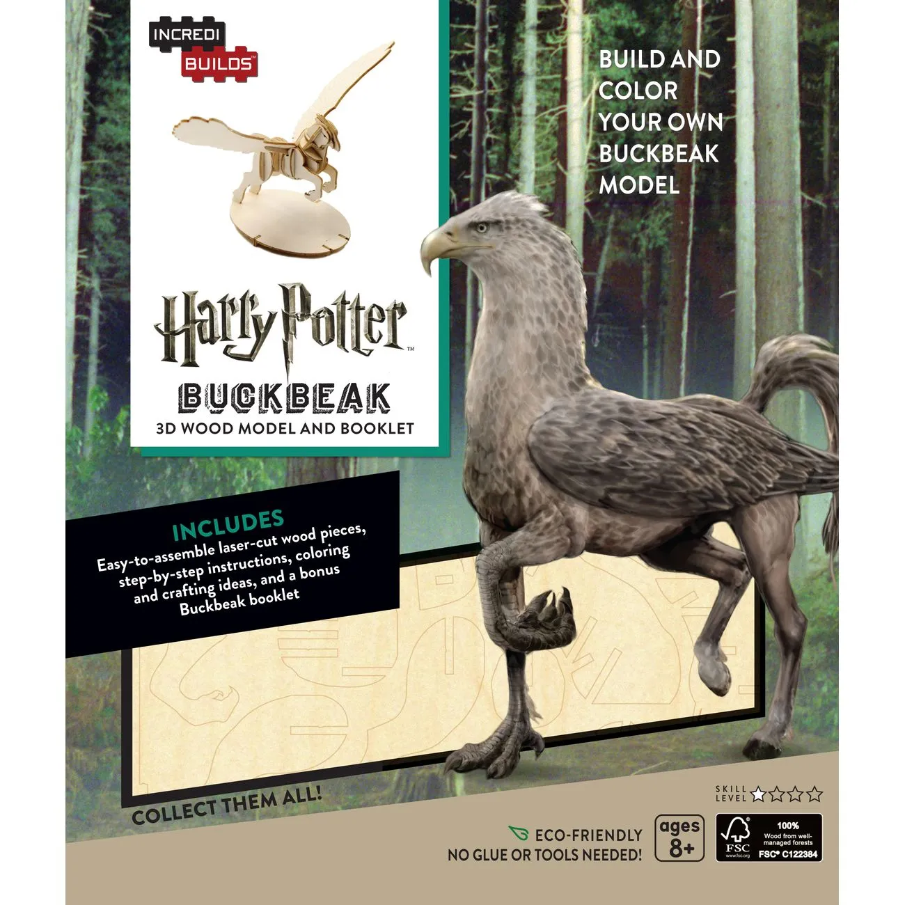 Incredibuilds 3D Wooden Model Harry Potter Buckbeak