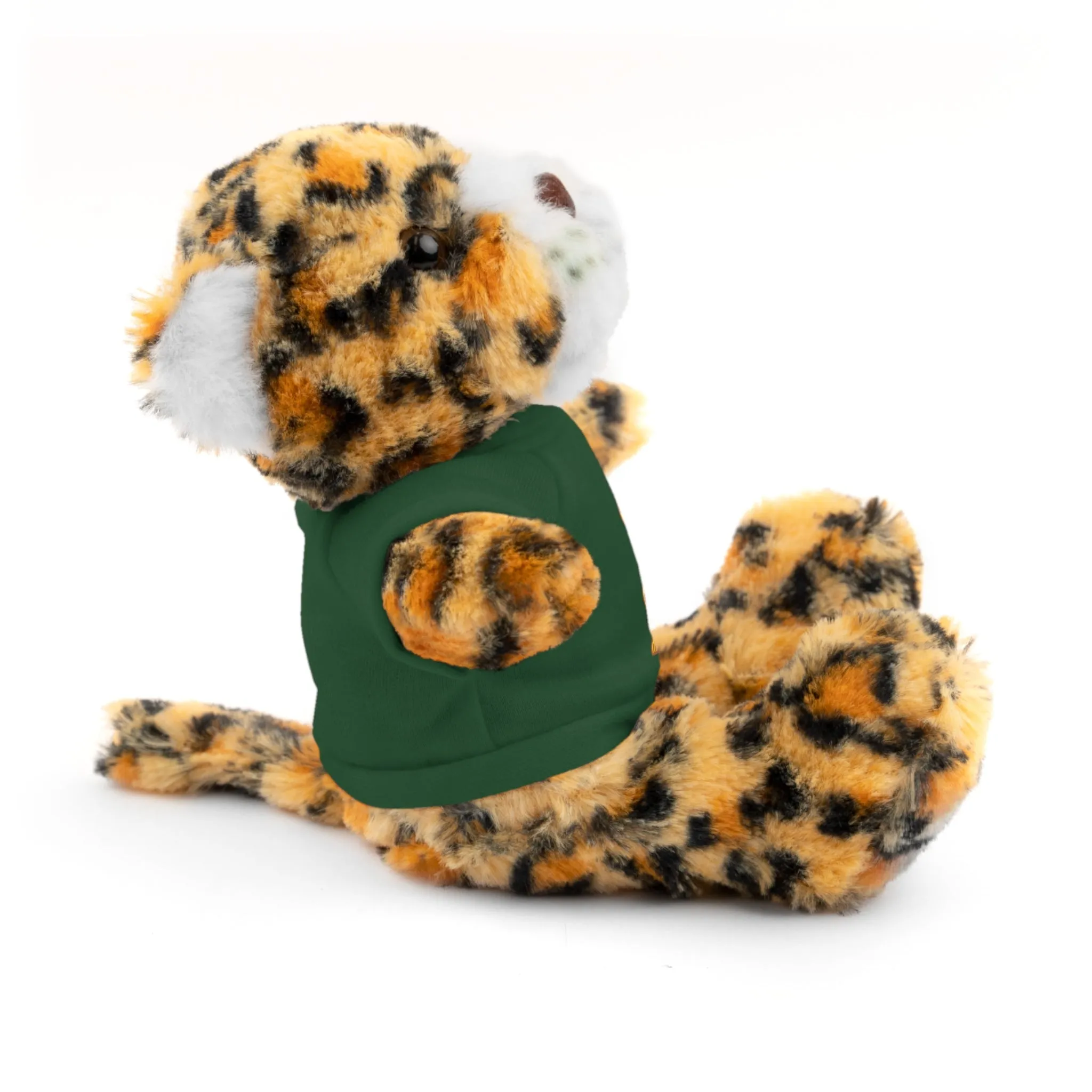 Jaguar Stuffie wears a shirt with a Jaguar 'I am Strong' Cool Stuff Stuffies