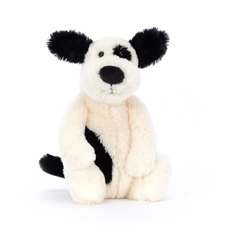 Jellycat - Bashful Black & Cream Puppy - Little