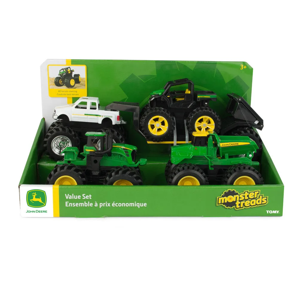 John Deere Monster Treads 12cm 5 Piece Vehicle Toy Value Pack