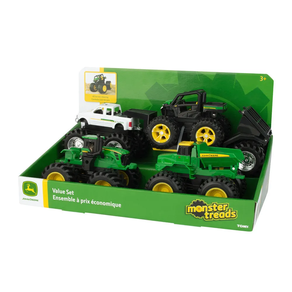 John Deere Monster Treads 12cm 5 Piece Vehicle Toy Value Pack