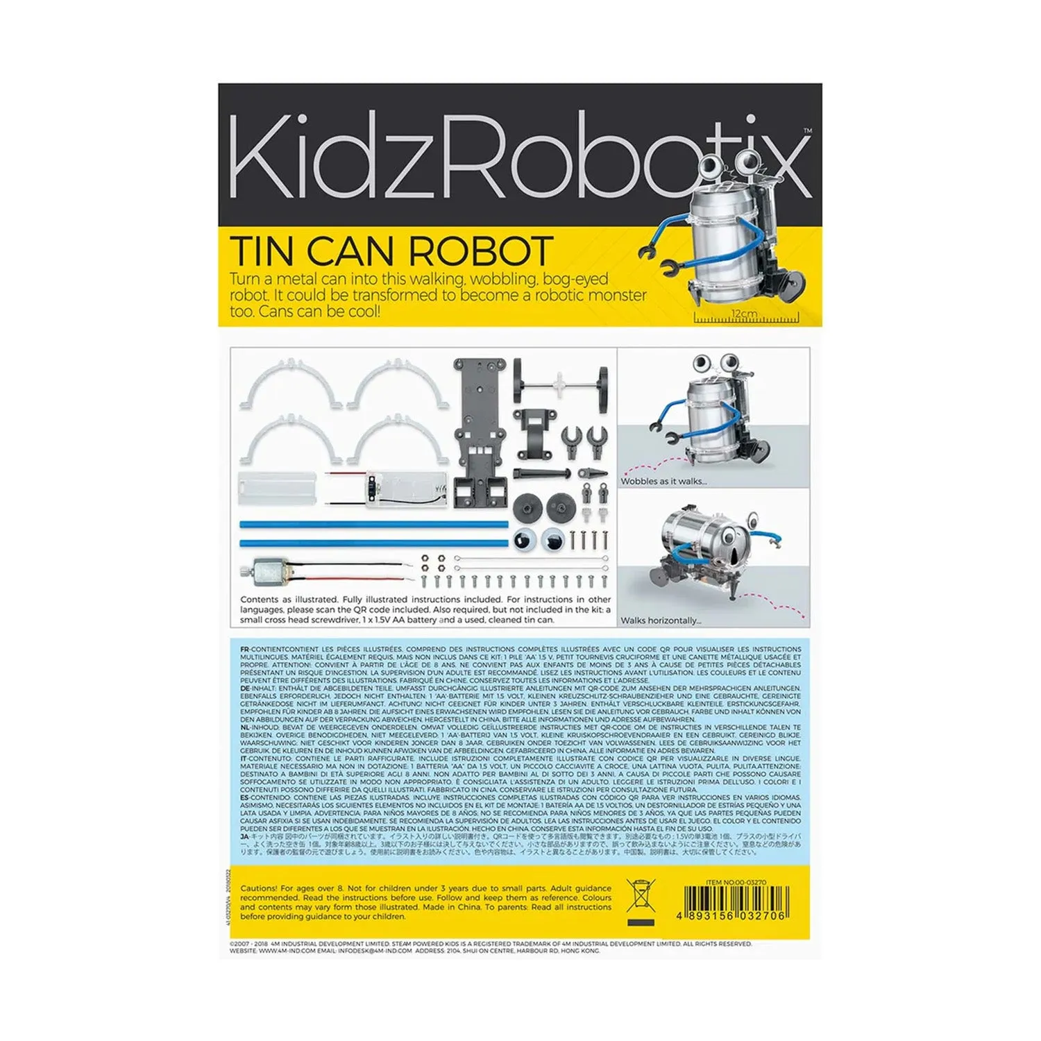 KidzRobotix Tin Can Robot - Kids Educational Activities