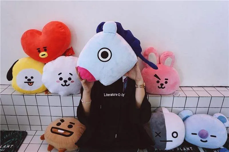 Kpop idol image Kawaii Stuffed Doll Plush Toys Lovely Animal Pillow Dog Rabbit Horse Koala Sheep Sofa Soft Gift For Fans Girl