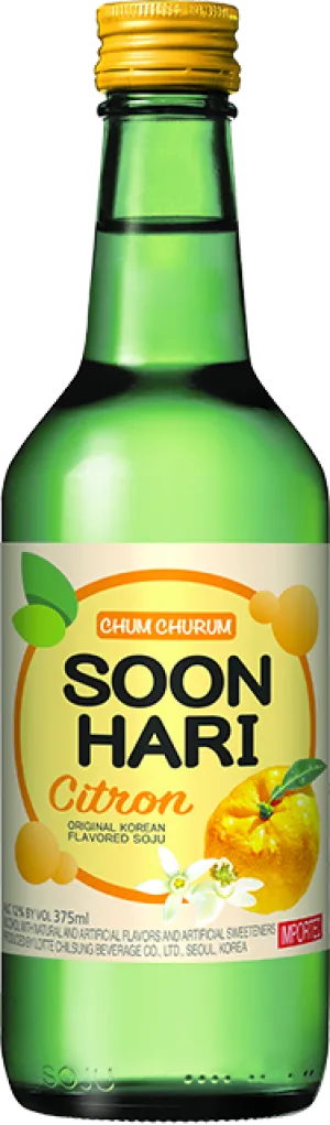 Lotte Chum Churum Soonhari Yuzu Citron Soju 375ml