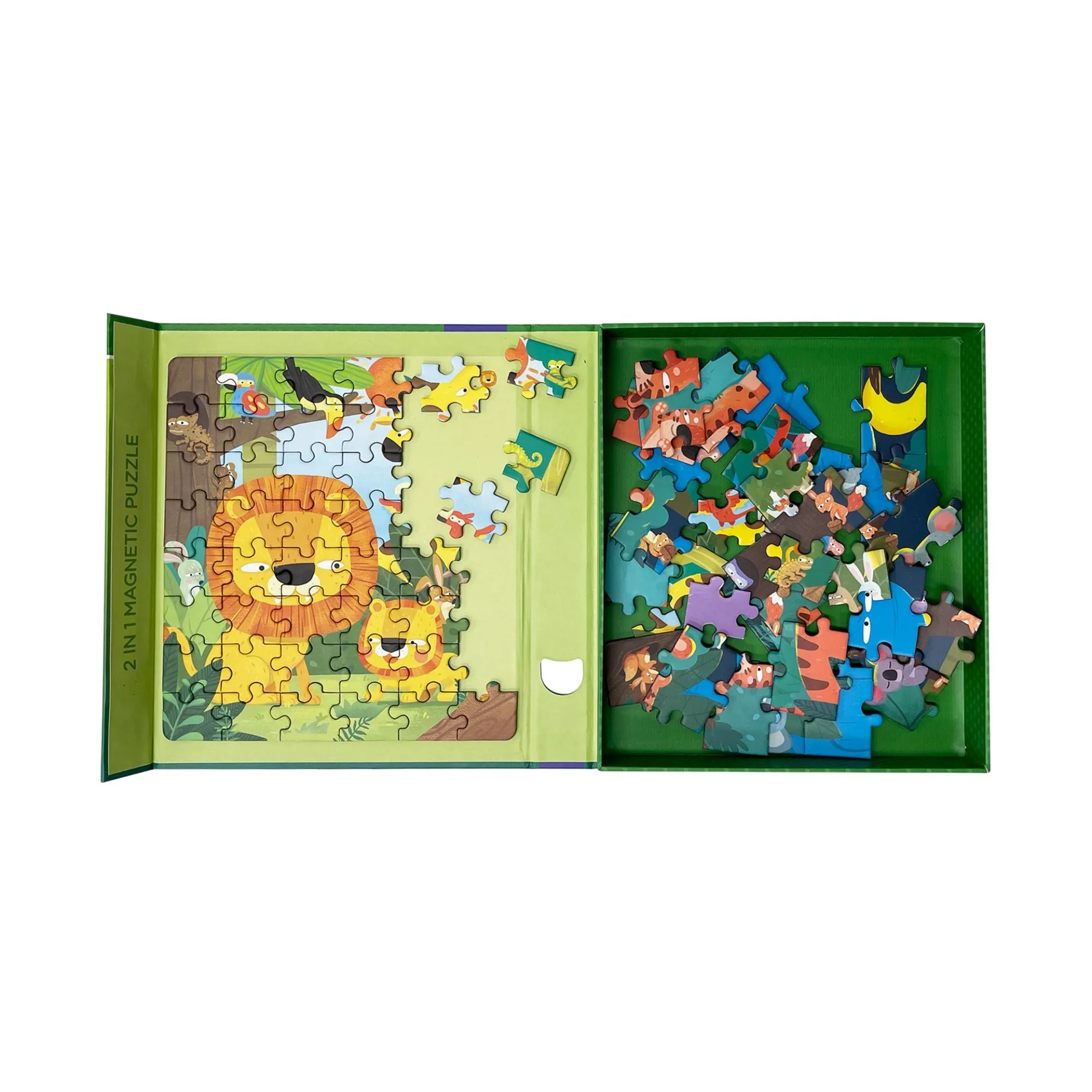 MierEdu 2-In-1 Magnetic Puzzles - Jungle