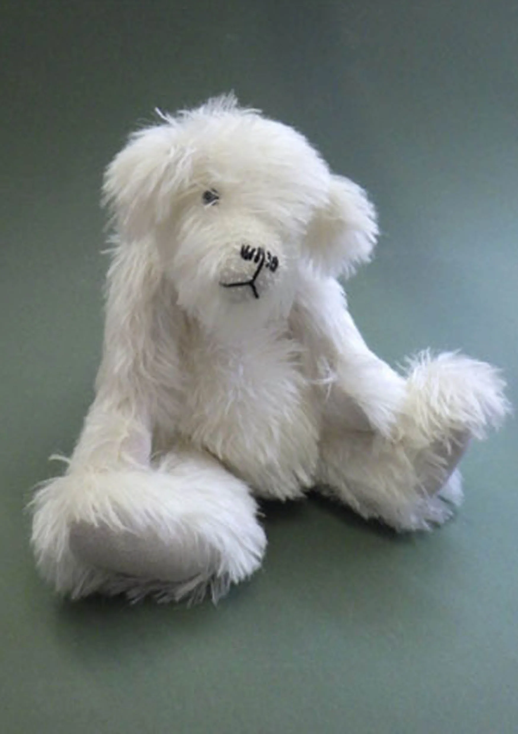 Mohair Teddy Bear Making Kit - Eddie 33cm - Original Ivory 25mm Fabric Mohair