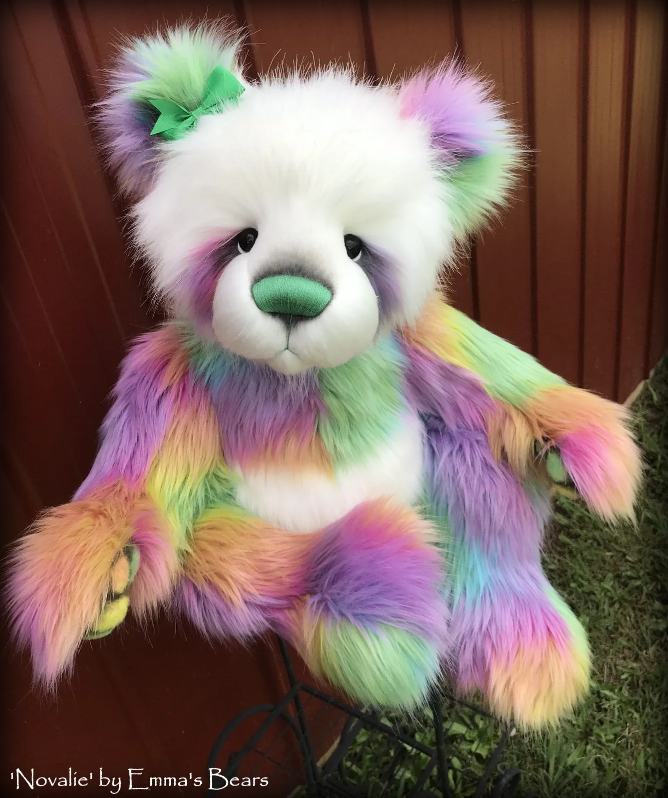 Novalie - 28" Faux Fur Artist Bear by Emmas Bears - OOAK