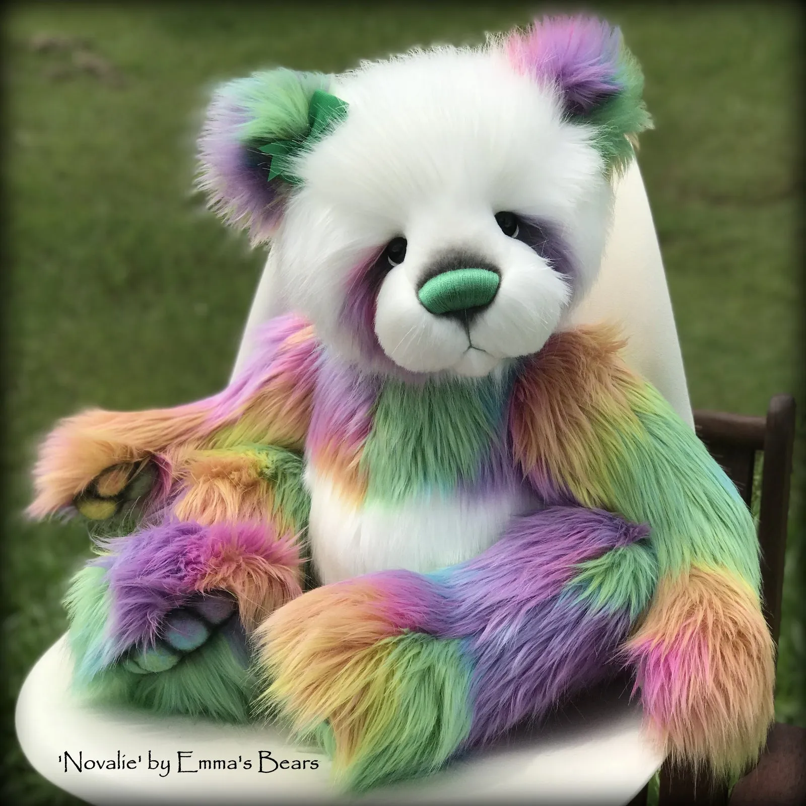 Novalie - 28" Faux Fur Artist Bear by Emmas Bears - OOAK