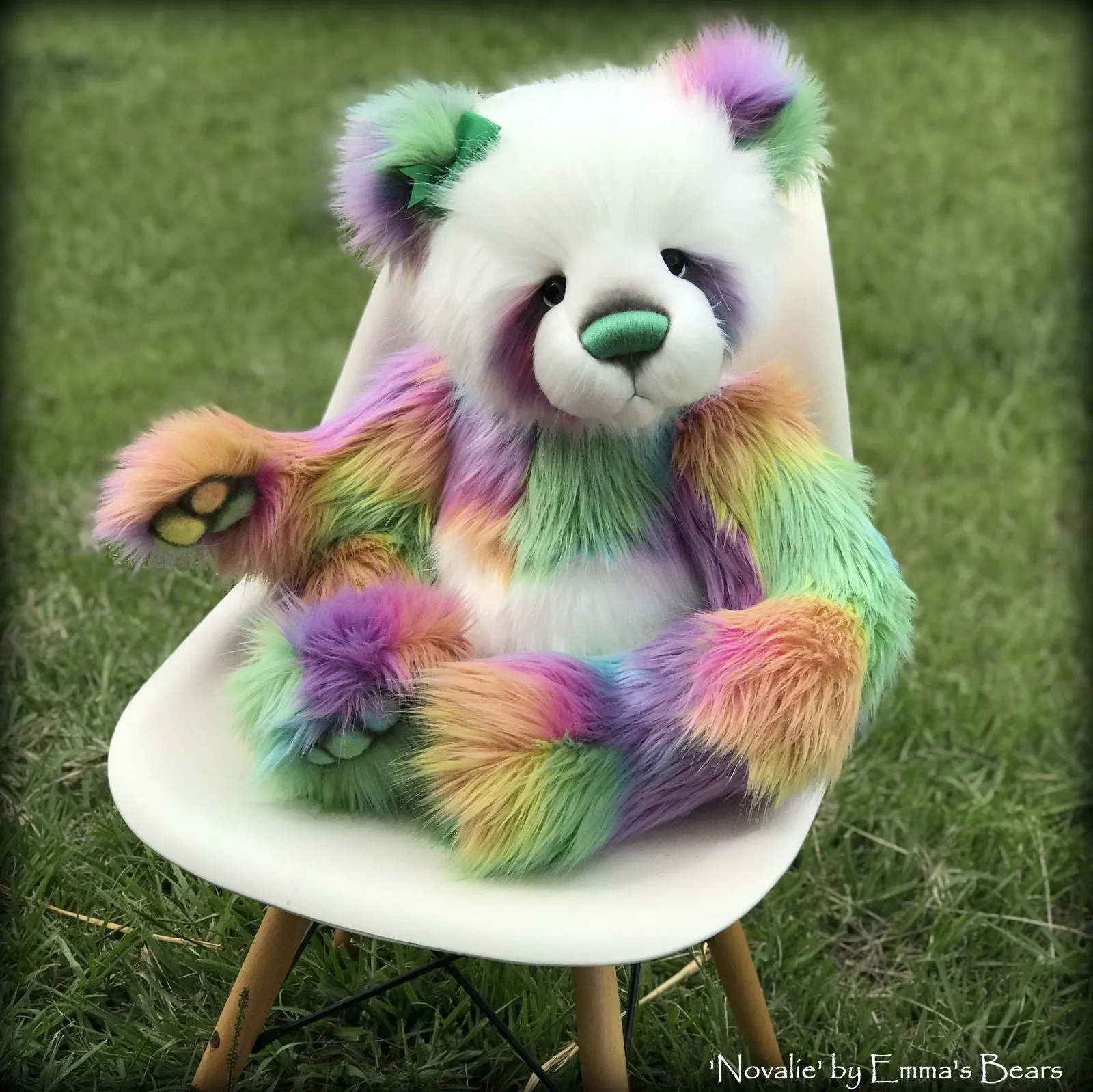 Novalie - 28" Faux Fur Artist Bear by Emmas Bears - OOAK