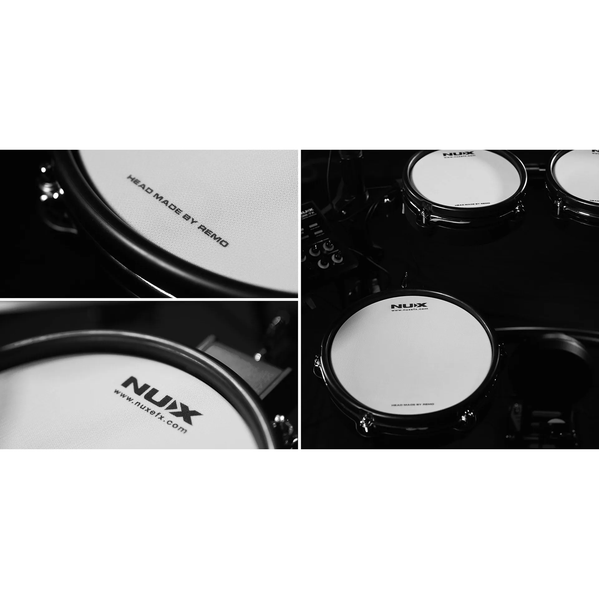 NU-X DM7X Professional 9-Piece Electronic Drum Kit with All Mesh Heads