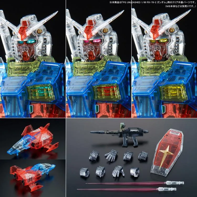 PG Unleashed RX-78-2 Gundam (Clear Color Body) Exclusive Accessory Set - P-Bandai Exclusive