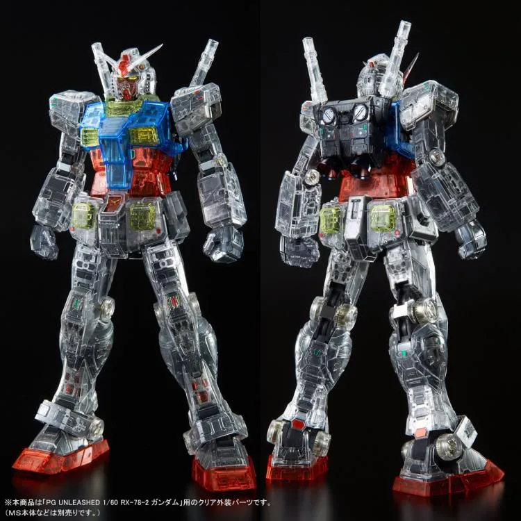 PG Unleashed RX-78-2 Gundam (Clear Color Body) Exclusive Accessory Set - P-Bandai Exclusive