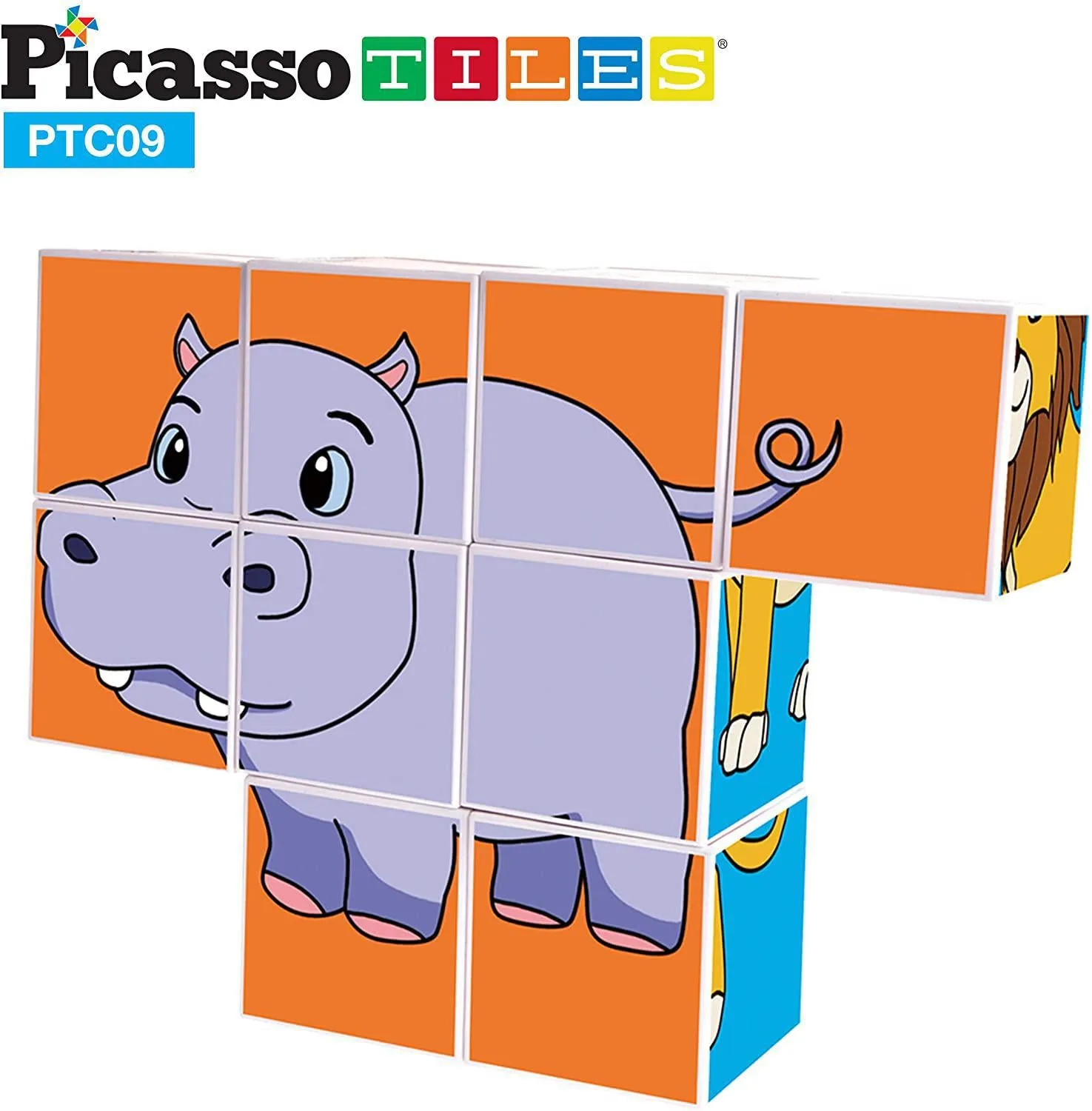 PicassoTiles Magnetic Puzzle Magic Cube Kids Toy Building Block Set Children Construction Stacking STEM Magnet Interconnect Interlocking