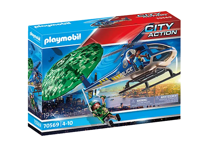 Playmobil City Action Police Parachute Search