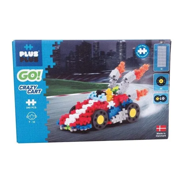 Plus Plus Go! Crazy Cart 240 Piece