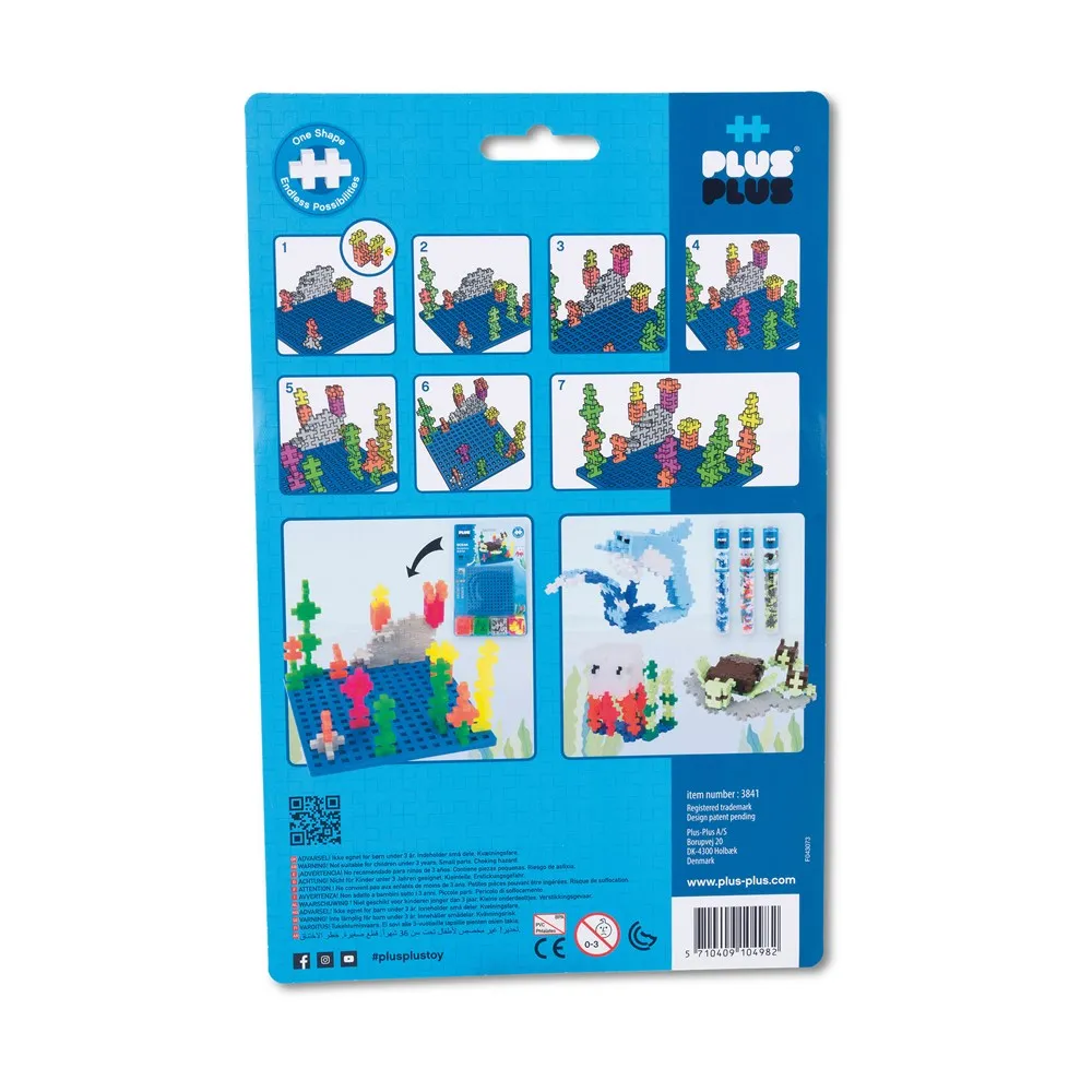 Plus-Plus - Ocean Baseplates Builder - 64 pcs