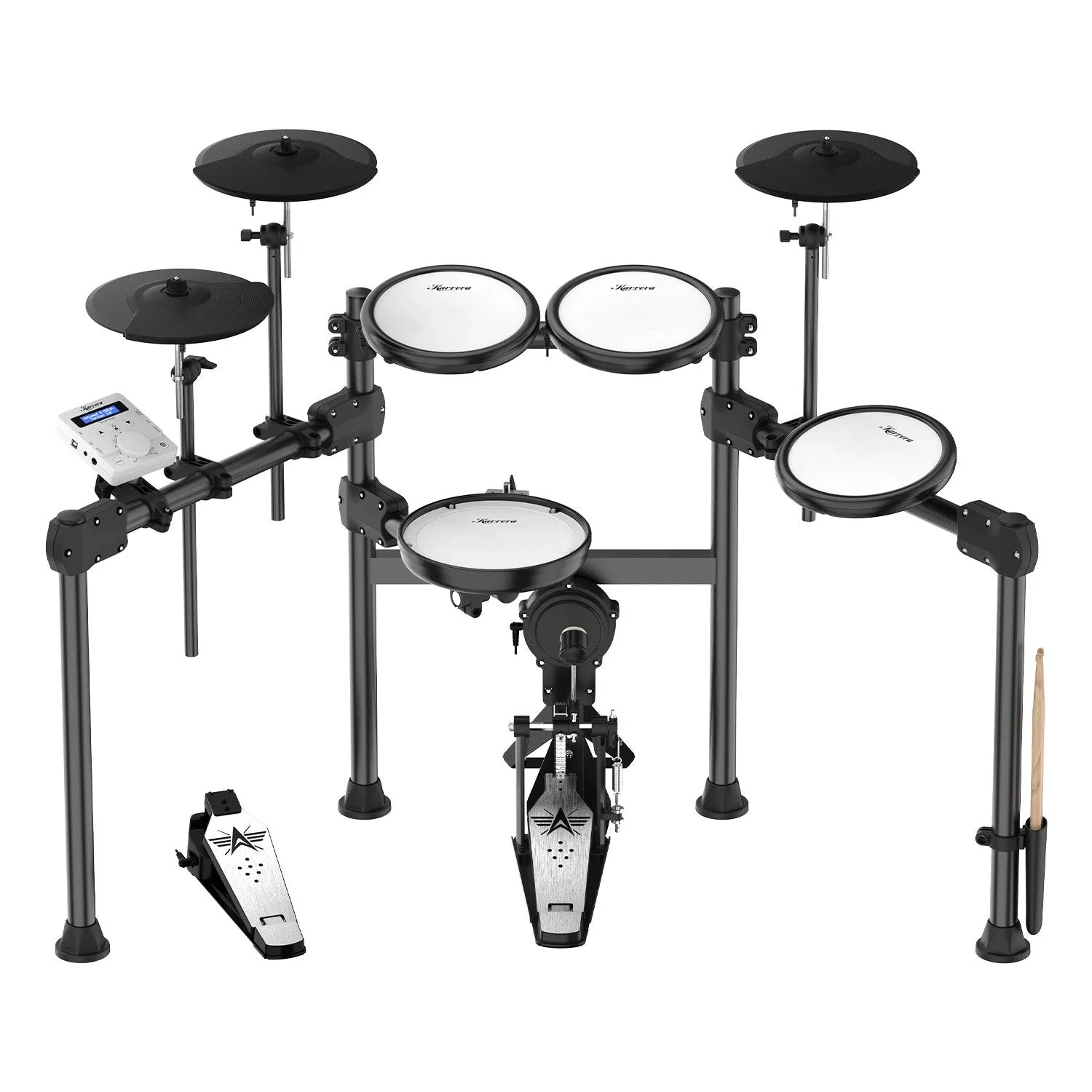 Quiet Mesh Drum Heads, 20 Kits, USB MIDI Electronic Drum Set