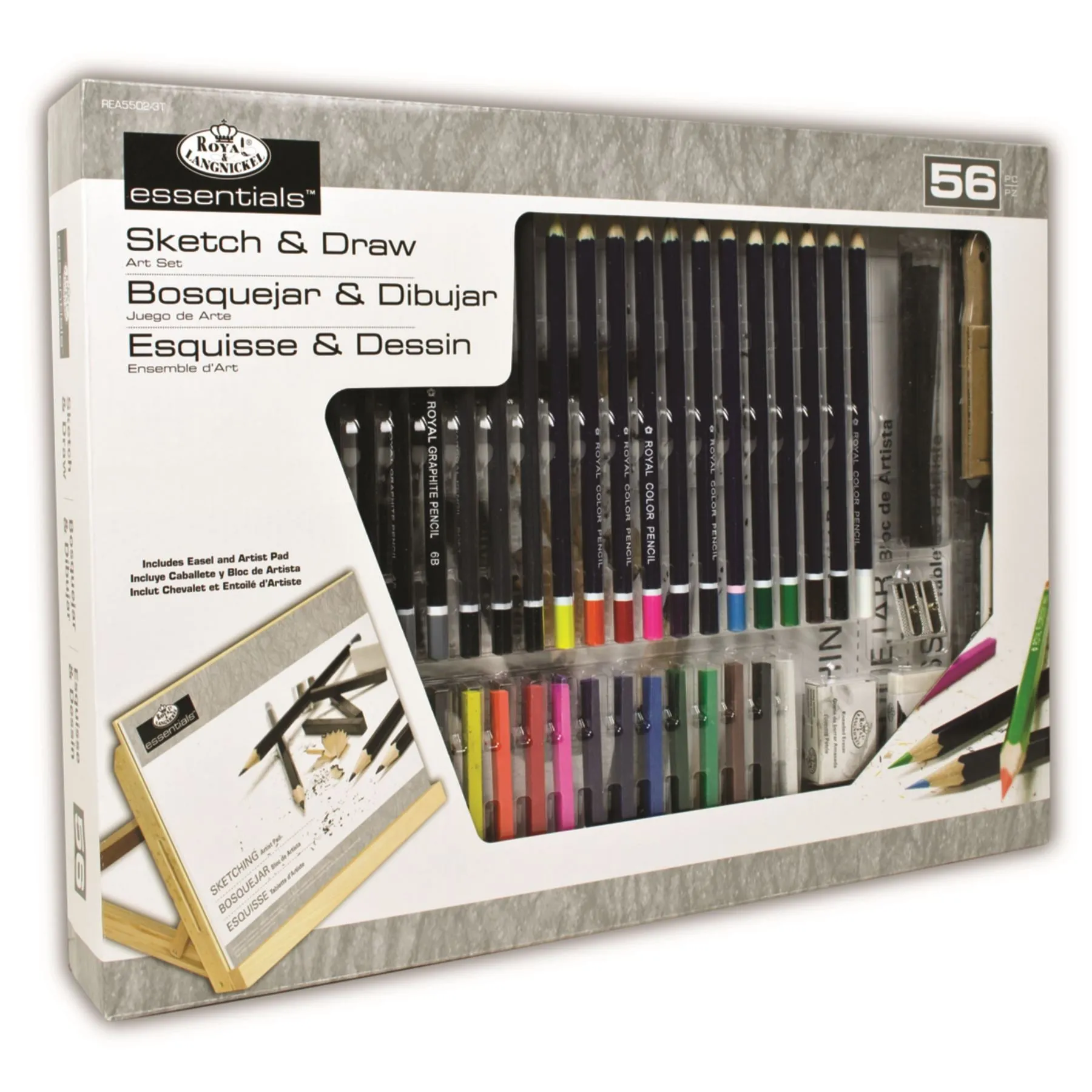 Royal Brush Sketch & Draw 56 Piece Art Set