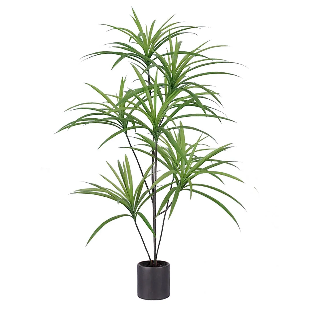 SOGA 120cm Artificial Natural Green Dracaena Dragon Tree Fake Tropical Indoor Plant Home Office Decor