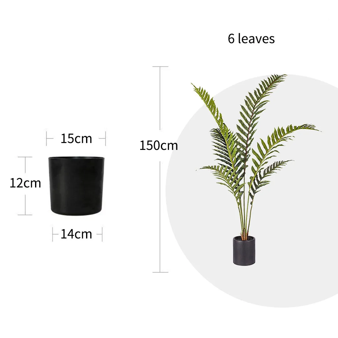 SOGA 150cm Artificial Green Rogue Hares Foot Fern Tree Fake Tropical Indoor Plant Home Office Decor