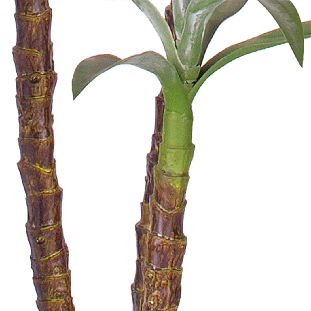 SOGA 150cm Artificial Natural Green Dracaena Yucca Tree Fake Tropical Indoor Plant Home Office Decor